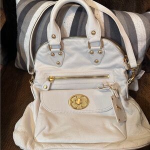 Emma‎ Fox White Leather Handbag-Gorgeous